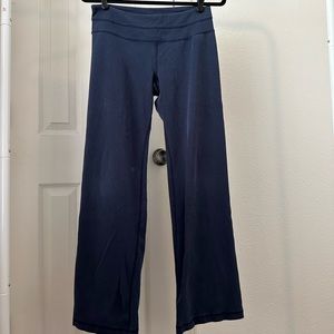 Navy blue flare leggings